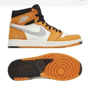 Nike Athletic Shoes - Orange, Black, White